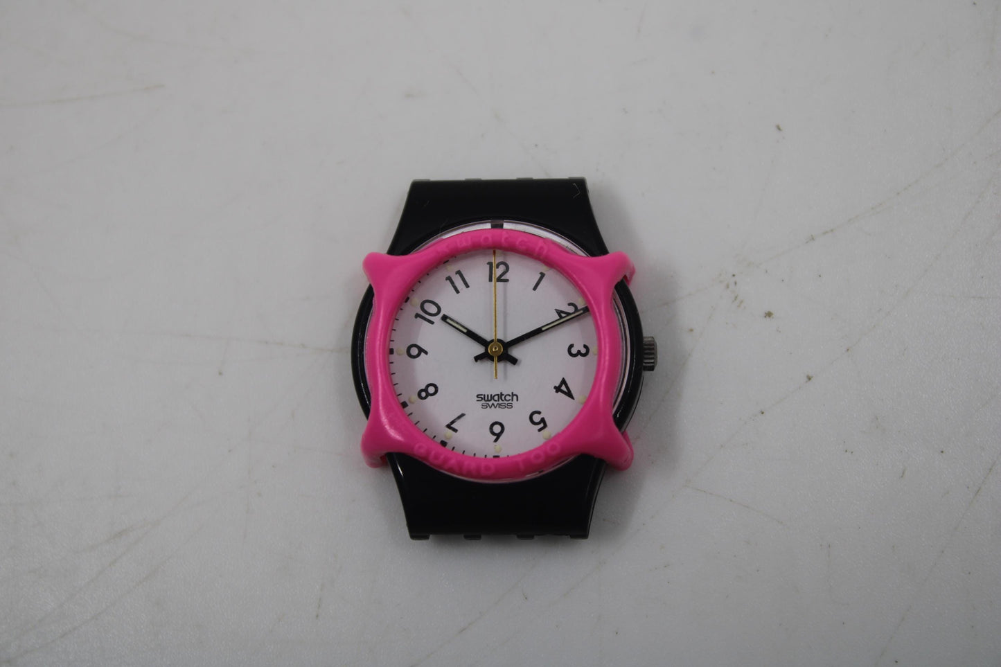 Swatch Guard Too SMALL (25mm), Never Used, for LADIES Swatch, color PINK, Watch NoT included in Sale