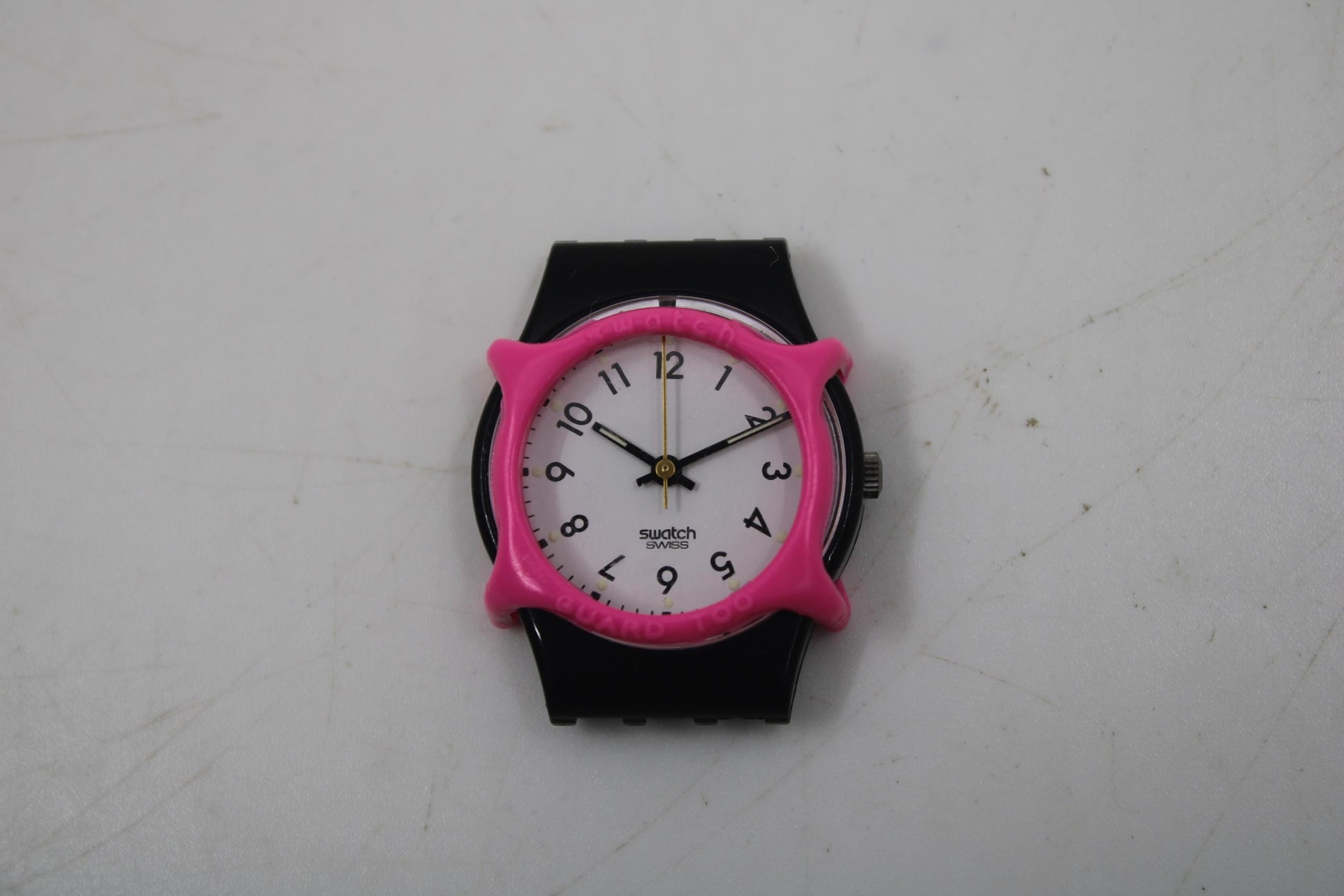 Swatch Guard Too SMALL (25mm), Never Used, for LADIES Swatch, color PINK, Watch NoT included in Sale