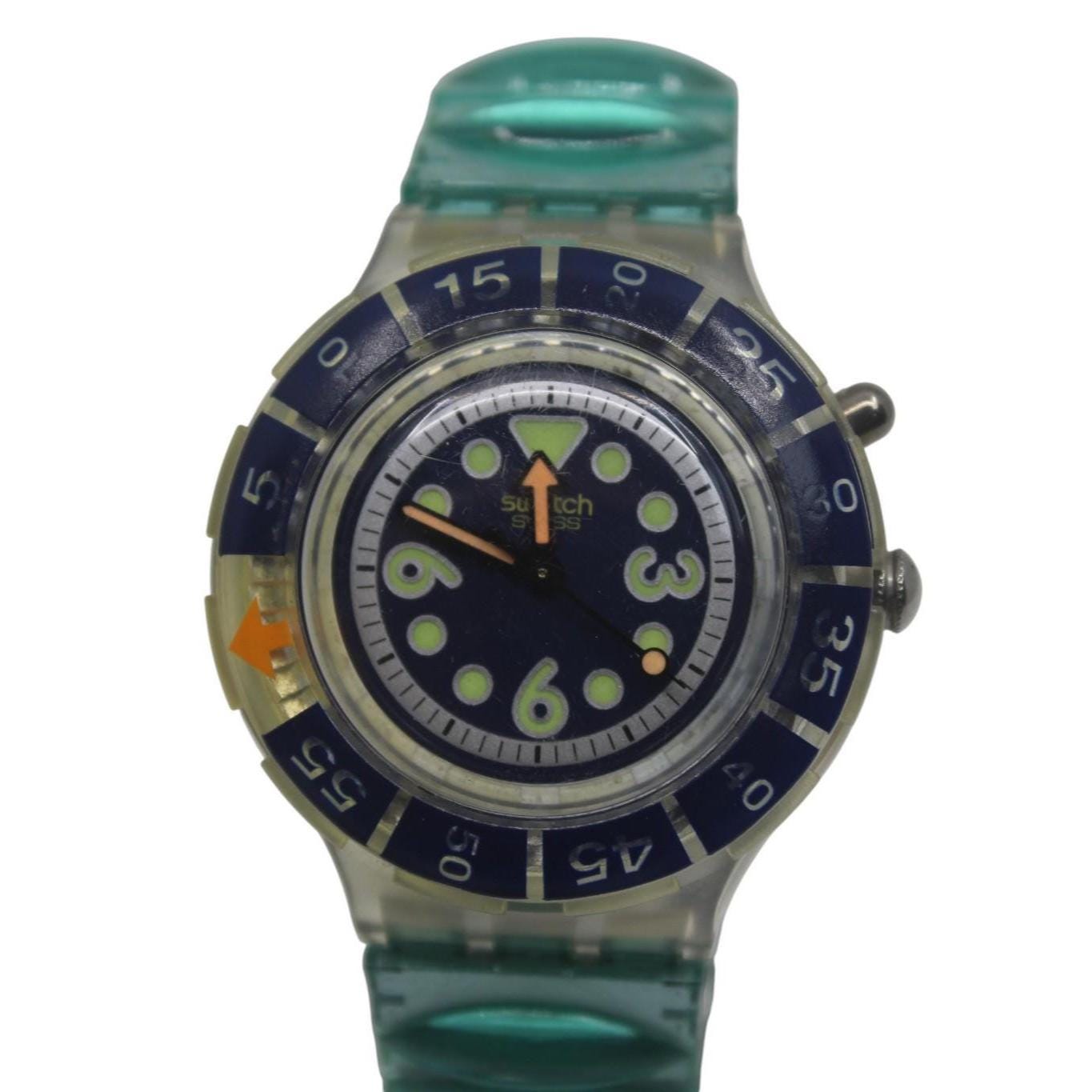 1995 Vintage Swatch Scuba 'Seetang' SDK900, Nice, Used Condition, working
