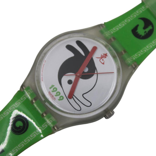 Vintage Gents Swatch 'Rabit & Rabat' GK292, in good, original condition, working fine, NEW original strap