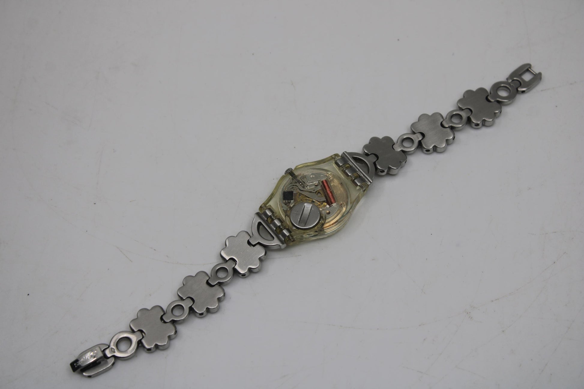 2004, Lady Swatch, 'Daisy Fragrance' , LK236G, No Box, with beautiful metal strap