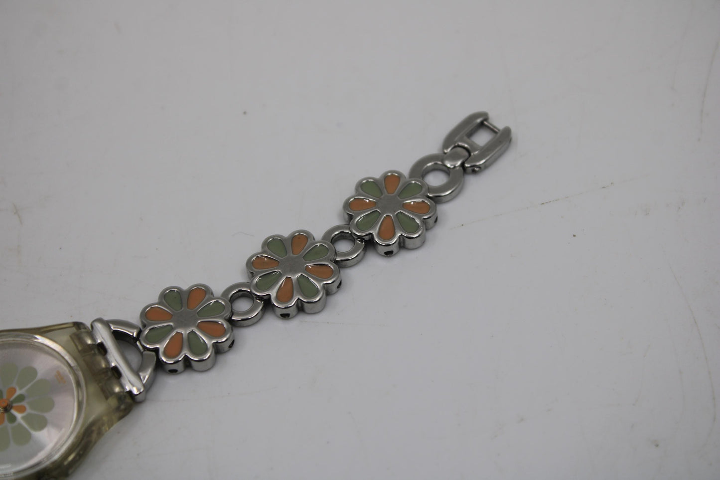 2004, Lady Swatch, 'Daisy Fragrance' , LK236G, No Box, with beautiful metal strap