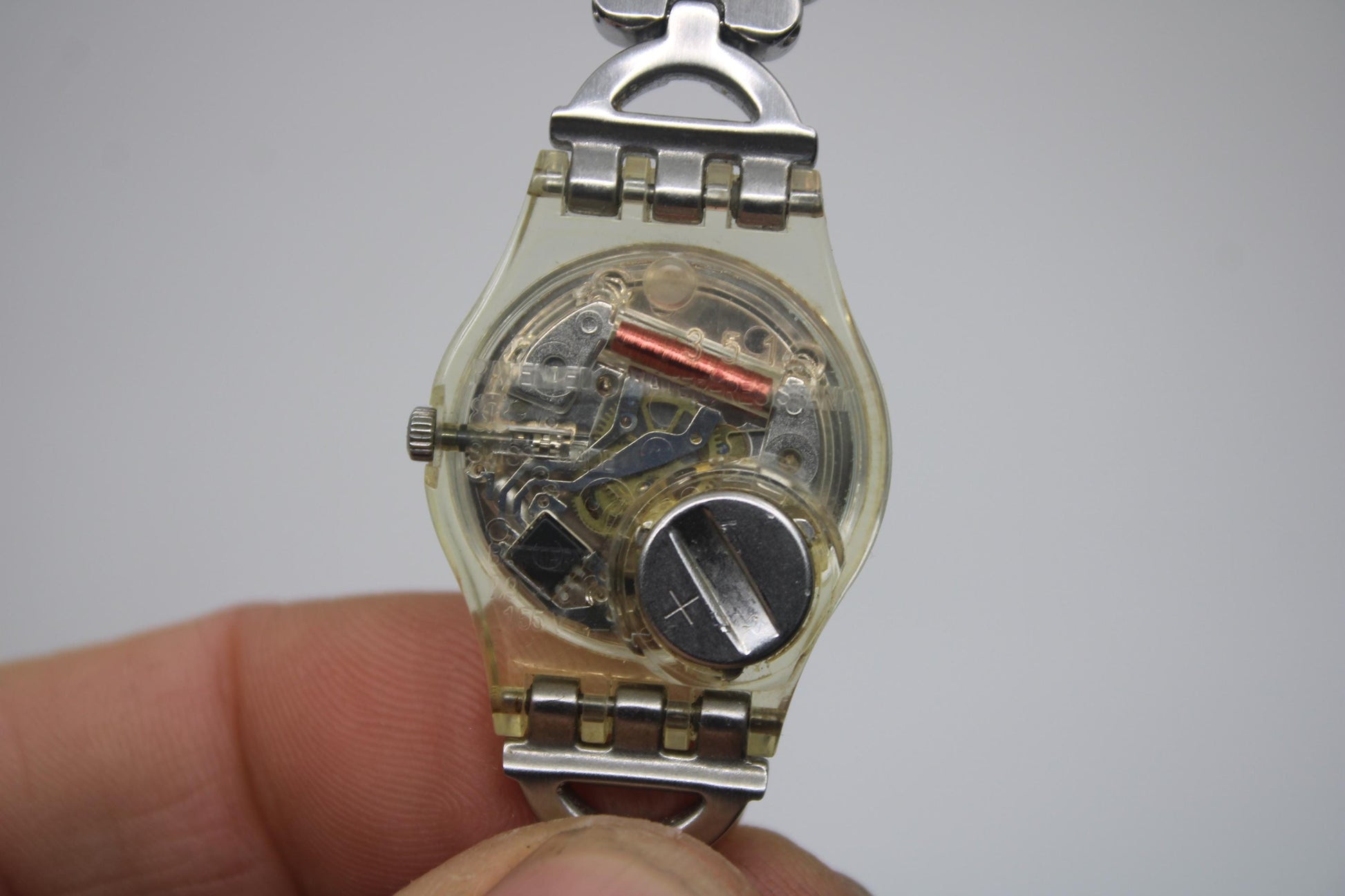 2004, Lady Swatch, 'Daisy Fragrance' , LK236G, No Box, with beautiful metal strap