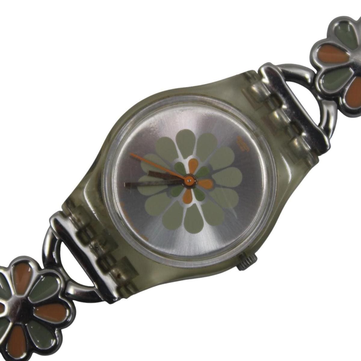 2004, Lady Swatch, 'Daisy Fragrance' , LK236G, No Box, with beautiful metal strap