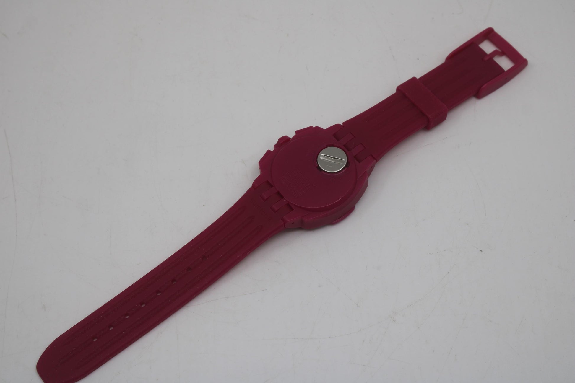 Vintage New Chrono Swatch 'Pink Run', SUIP401, never worn, unused, new old stock