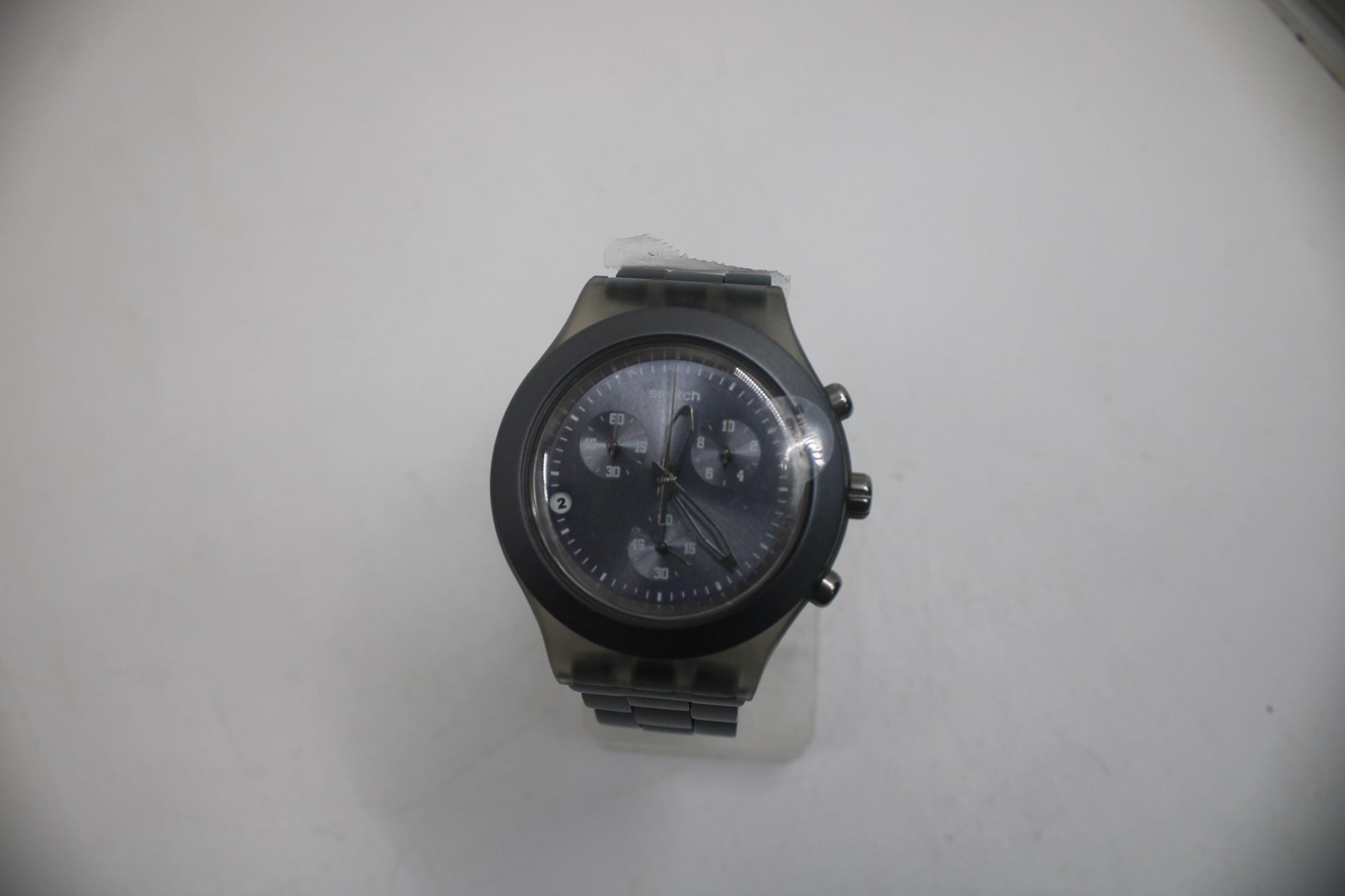 Swatch Irony Diaphane Chrono, 'Full Blooded Smokey Grey' SVCM4007, Never worn, with Box