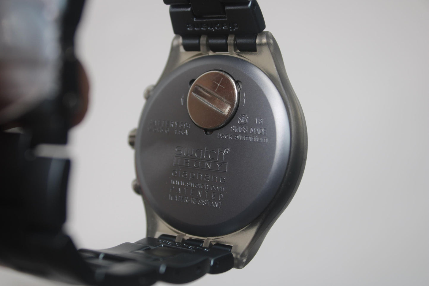 Swatch Irony Diaphane Chrono, 'Full Blooded Smokey Grey' SVCM4007, Never worn, with Box