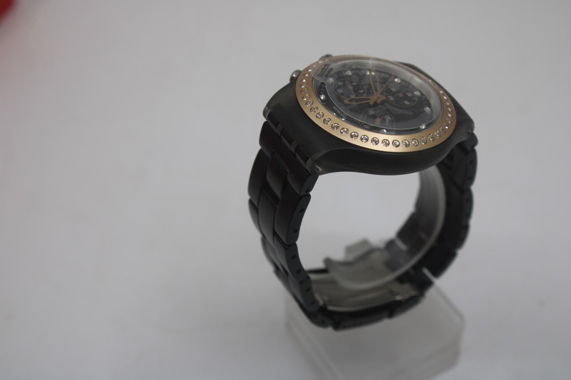 Swatch Irony Diaphane Chrono, 'Full Blooded Stoneheart Black' SVCM4008, Never worn, with Box