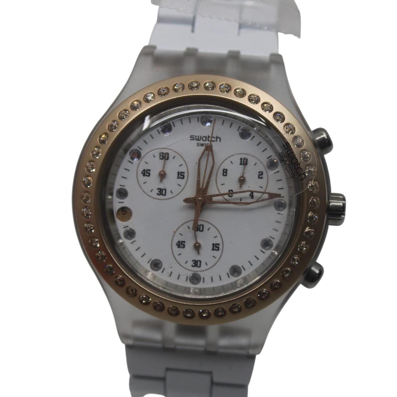 Swatch Irony Diaphane Chrono, 'Full Blooded Marvellous Pink' SVCK4067, Never worn, with Box