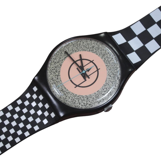 VERY GOOD condition 1988 Maxi Swatch, 'Mackintosh', MGB116 unique, Very Nice Condition, working, 100% complete