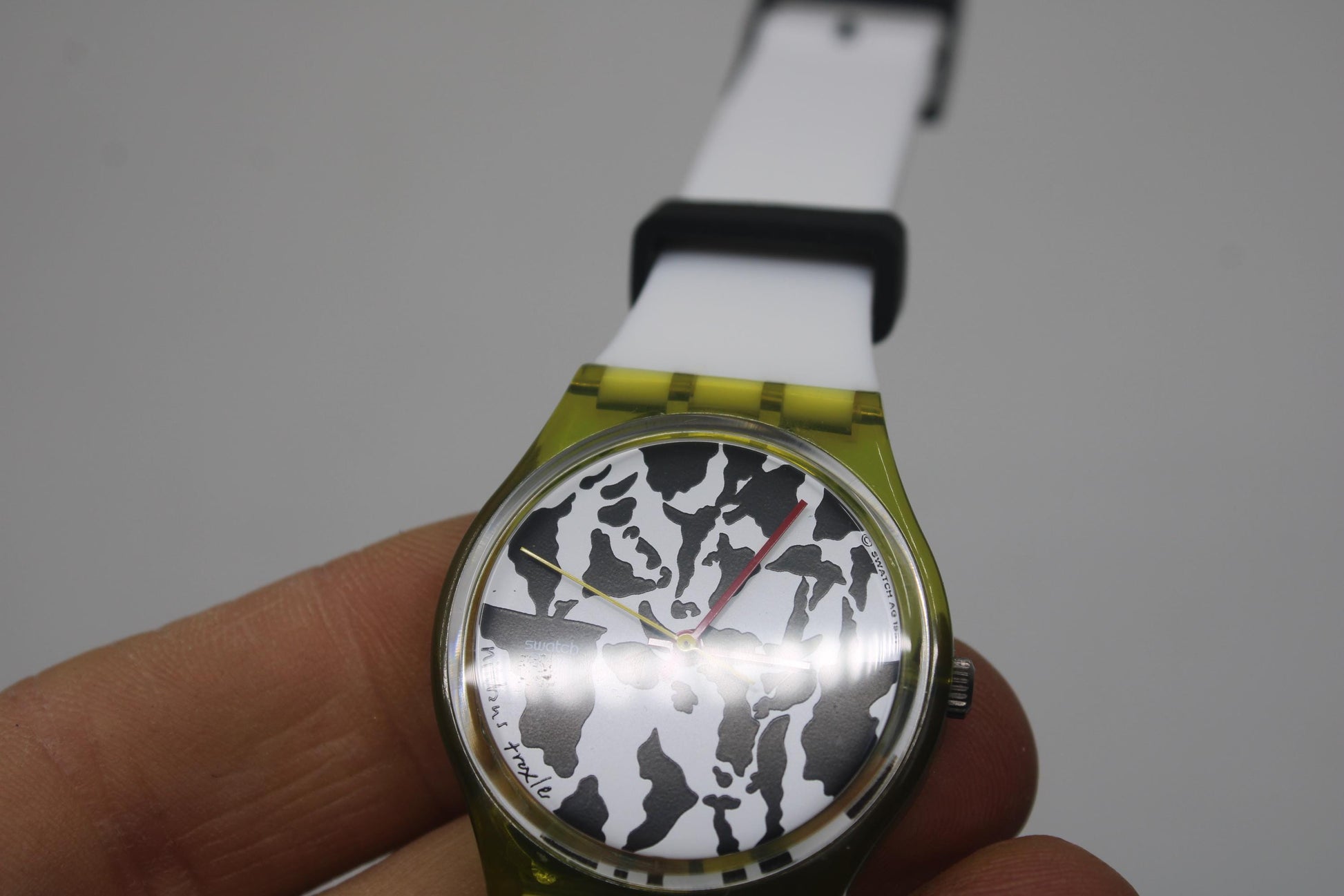 1991 Vintage Gents Swatch 'Flaeck' GZ117, in UNUSED, New Old Stock, great condition, working