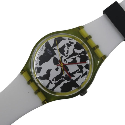 1991 Vintage Gents Swatch 'Flaeck' GZ117, in UNUSED, New Old Stock, great condition, working