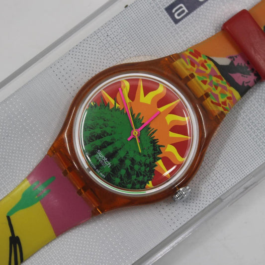 Tequila Automatic Swatch, 1994, GO102, NEW strap and NEW case, 100% working