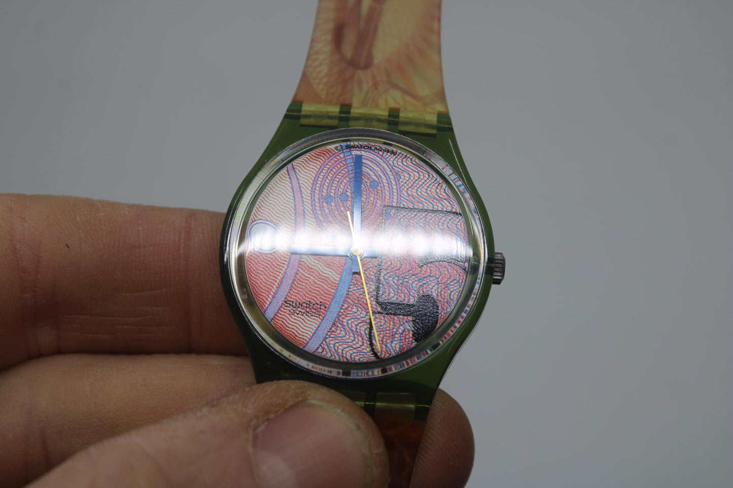 1991, Swatch, Gents, 'Franco', GG110, NEW and UNWORN, working fine, original strap