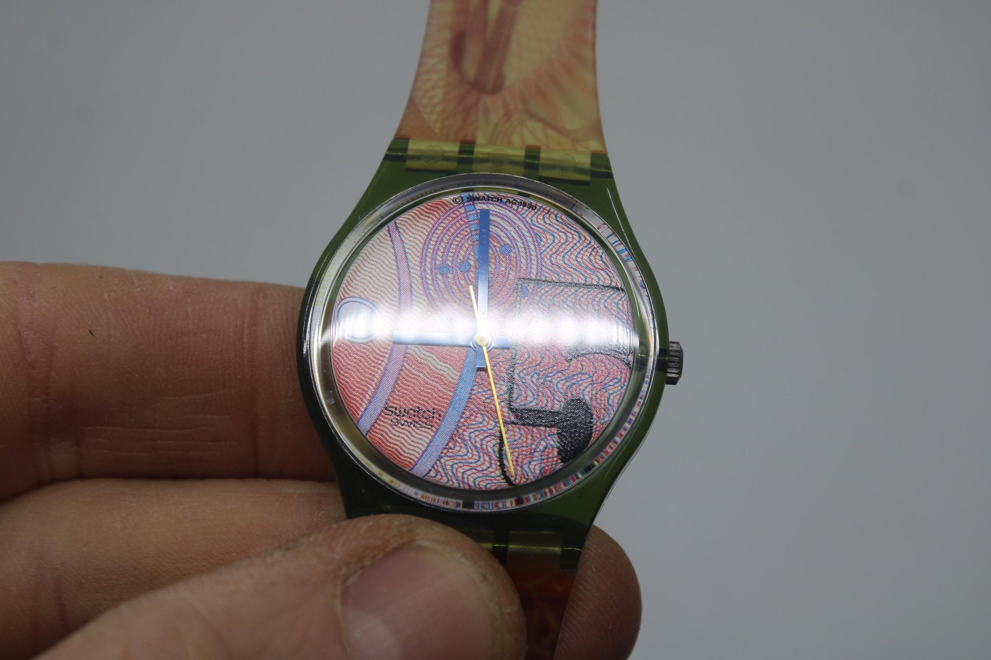 1991, Swatch, Gents, 'Franco', GG110, NEW and UNWORN, working fine, original strap