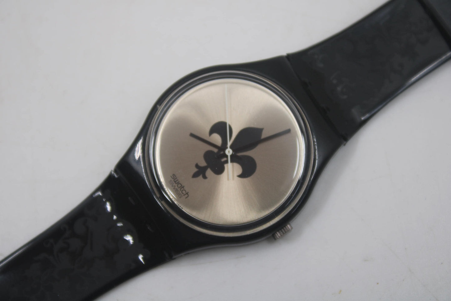 1989 Swatch Gents 'Lucretia' GB126, new old stock, never worn, working, original strap