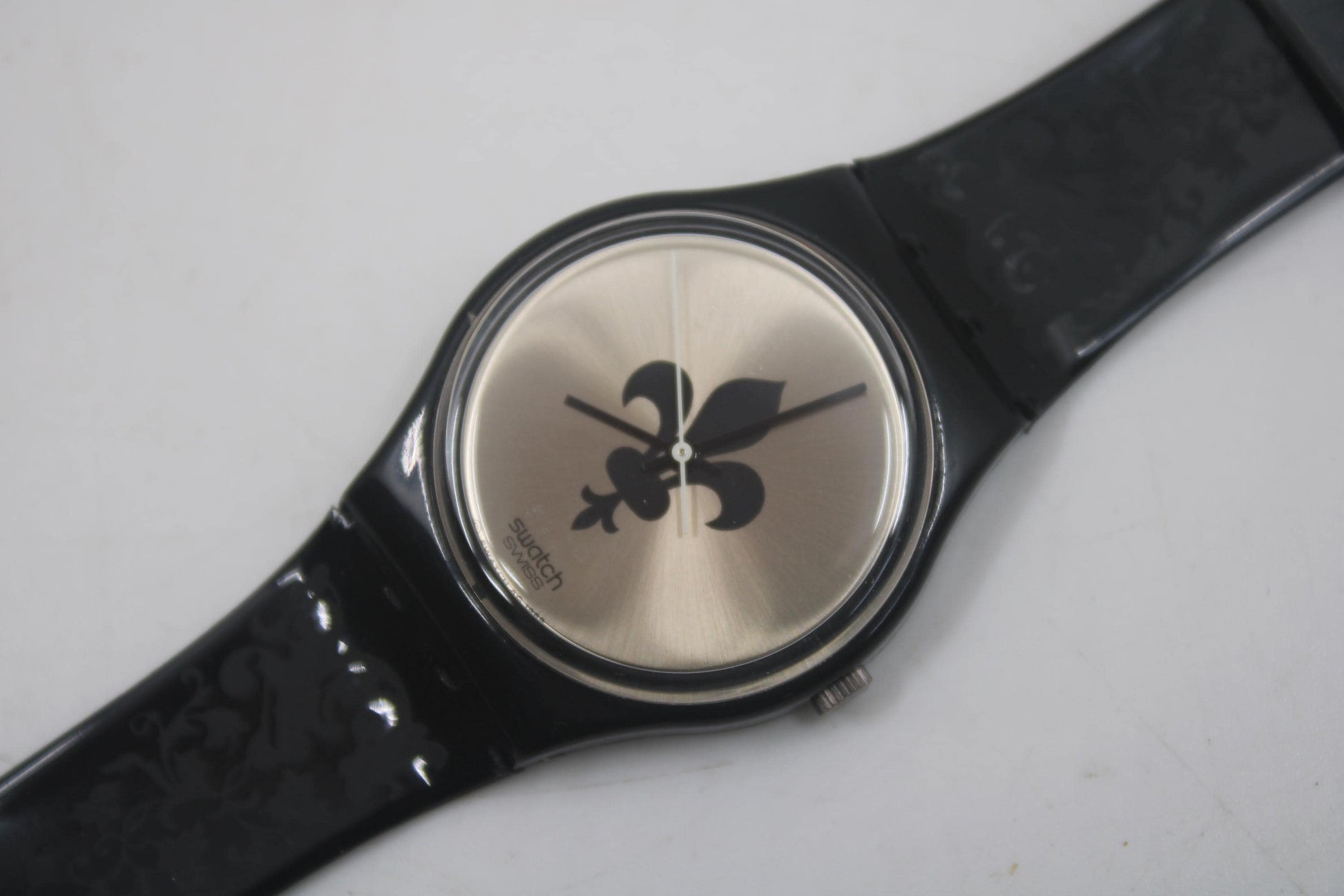 1989 Swatch Gents 'Lucretia' GB126, new old stock, never worn, working, original strap
