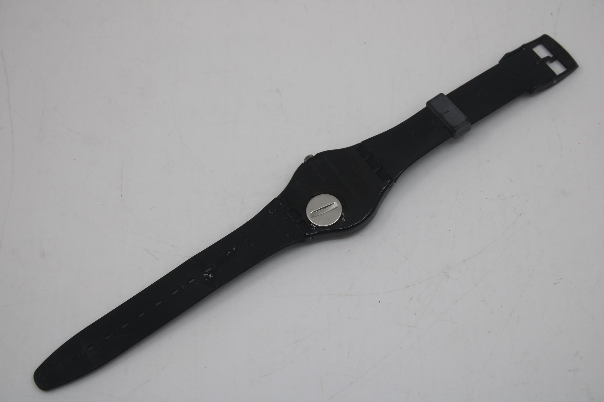 1989 Swatch Gents 'Lucretia' GB126, new old stock, never worn, working, original strap