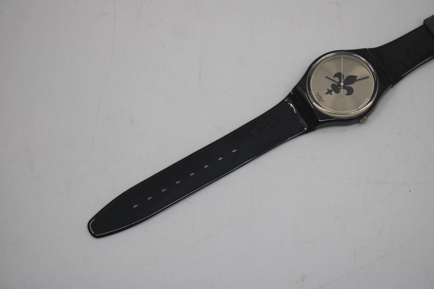 1989 Swatch Gents 'Lucretia' GB126, new old stock, never worn, working, original strap