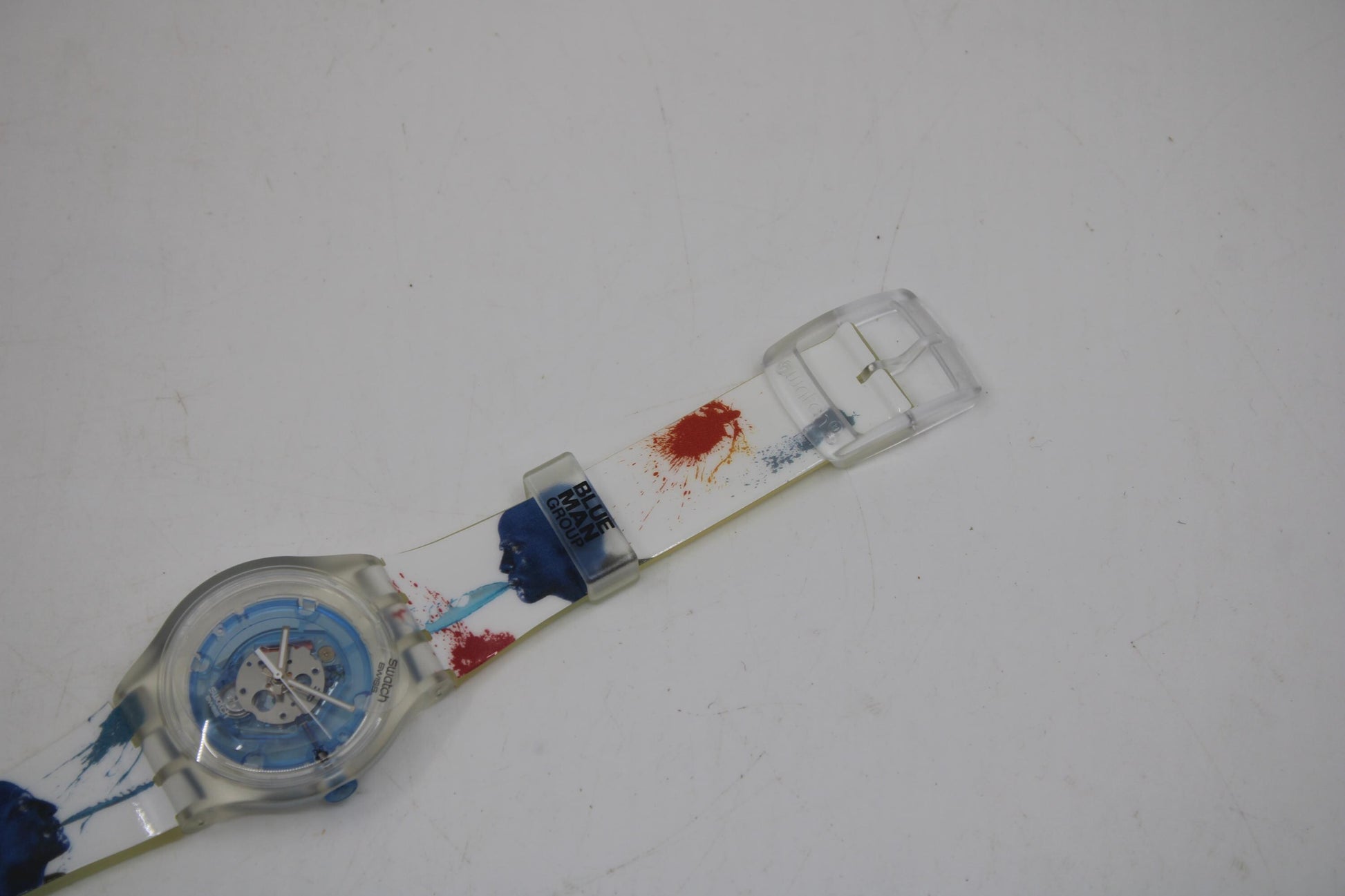 Vintage Swatch Jelly 'Swatch Blue' SUJK104C, mint, unworn condition, working fine, NO box
