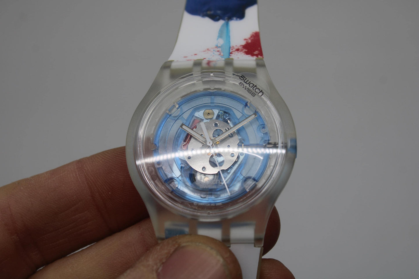 Vintage Swatch Jelly 'Swatch Blue' SUJK104C, mint, unworn condition, working fine, NO box