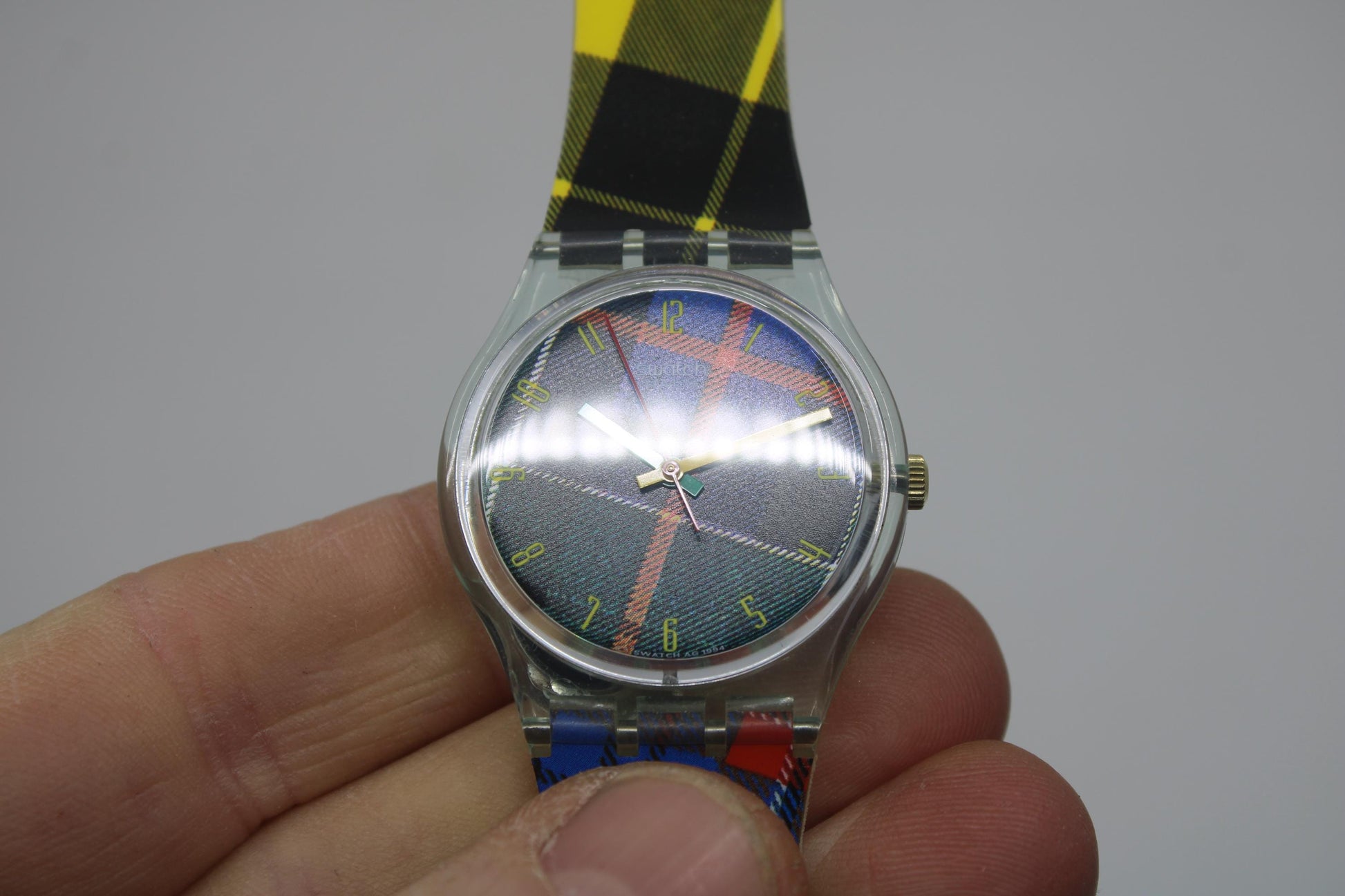 1995 Vintage Gents Swatch 'Mc Square' GG137, New Old Stock, Unused, original condition, working