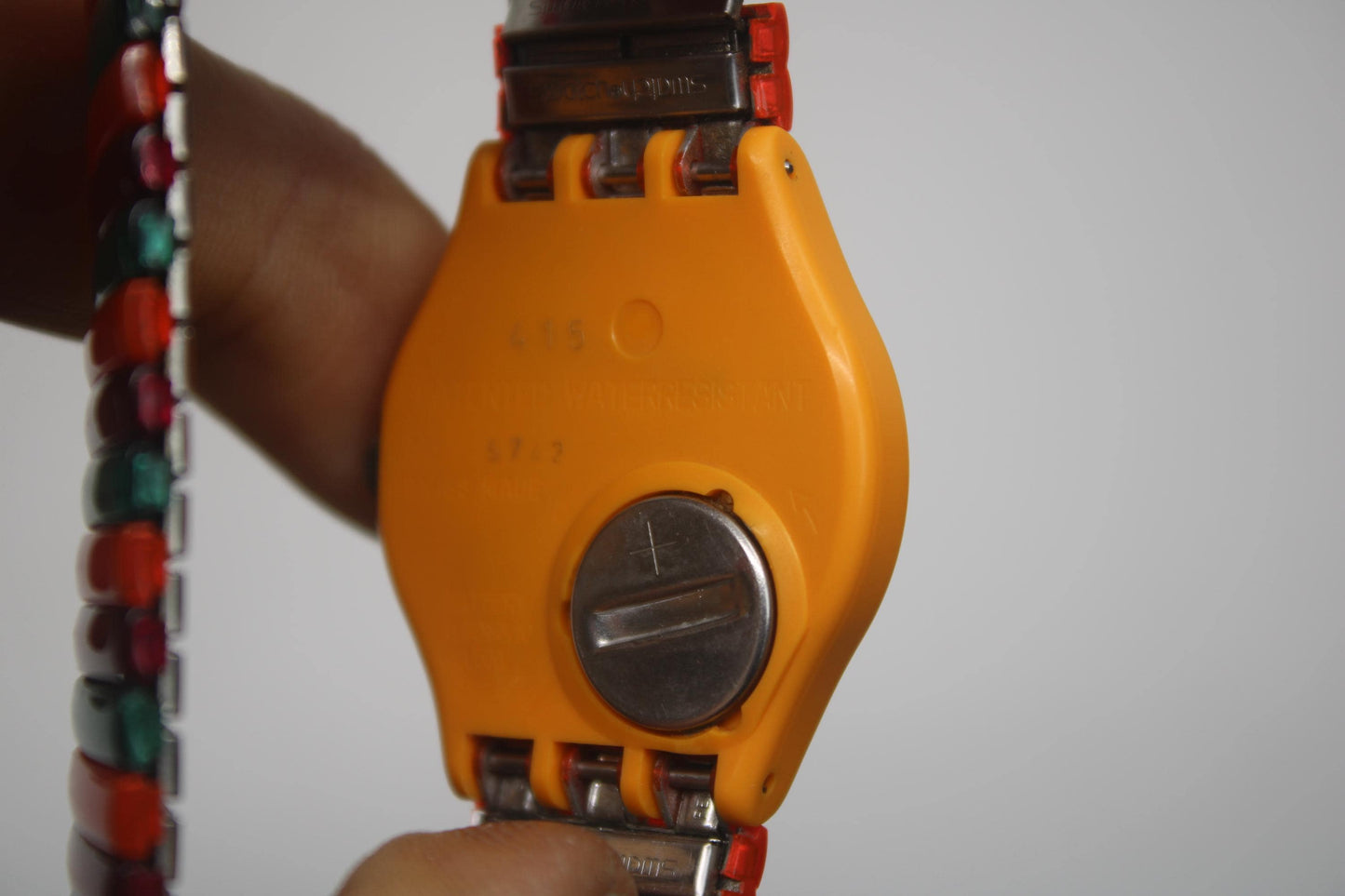1994 Vintage Gents Swatch 'Tequila' GO102, New Old Stock, Unused, non-original strap, working fine
