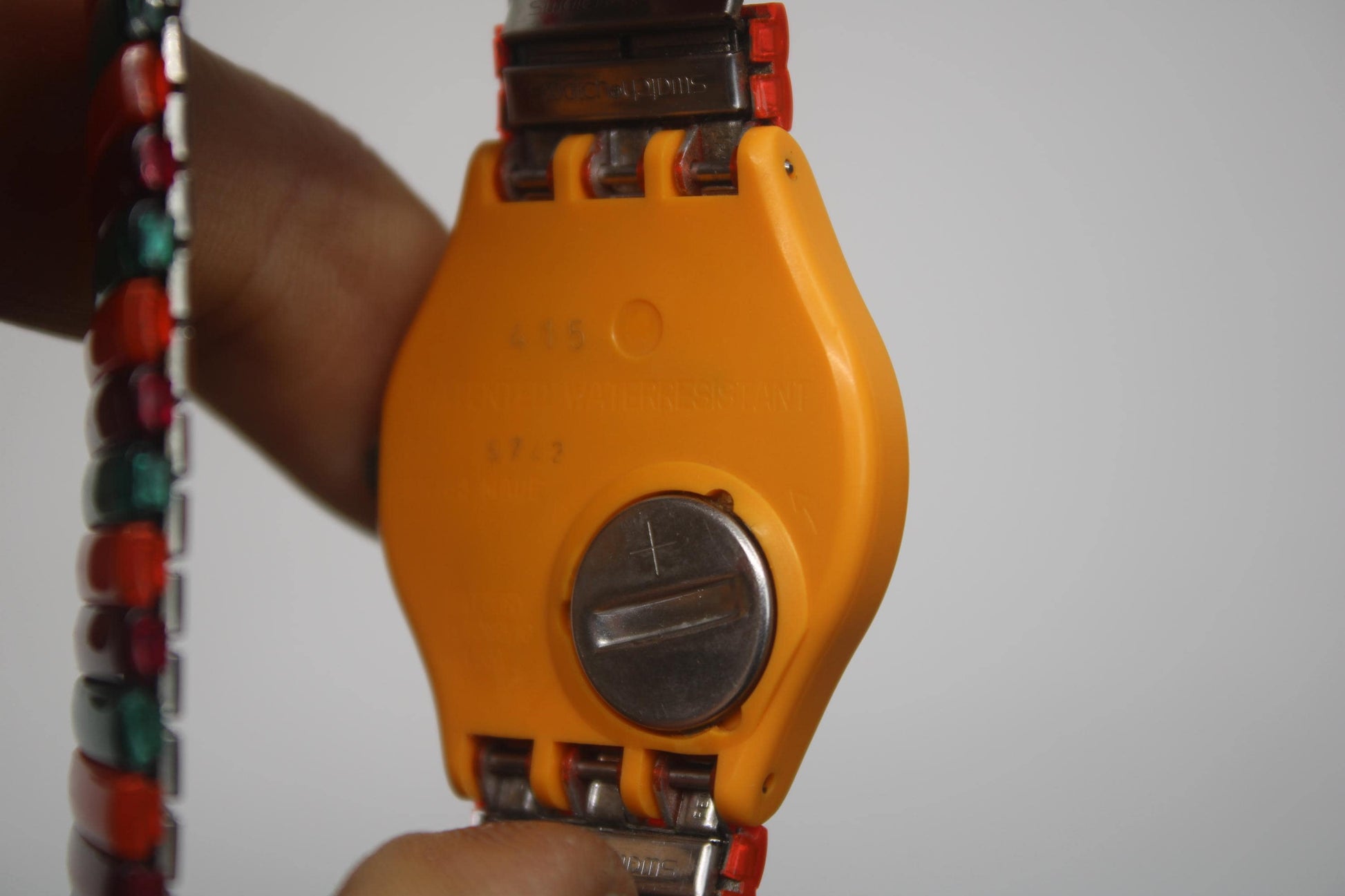 1994 Vintage Gents Swatch 'Tequila' GO102, New Old Stock, Unused, non-original strap, working fine