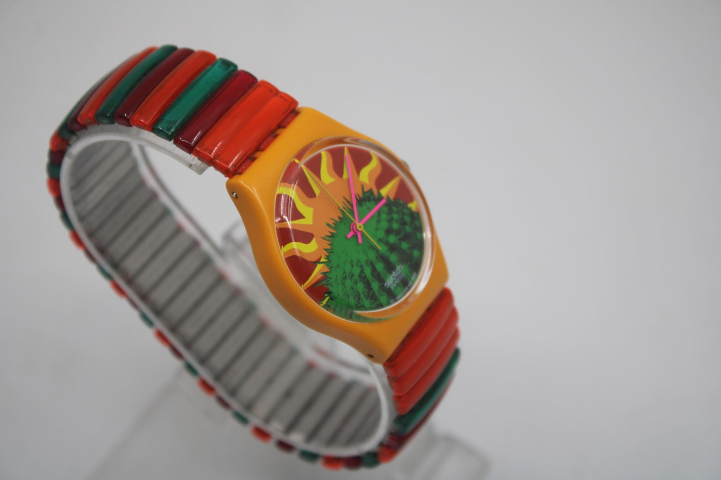 1994 Vintage Gents Swatch 'Tequila' GO102, New Old Stock, Unused, non-original strap, working fine