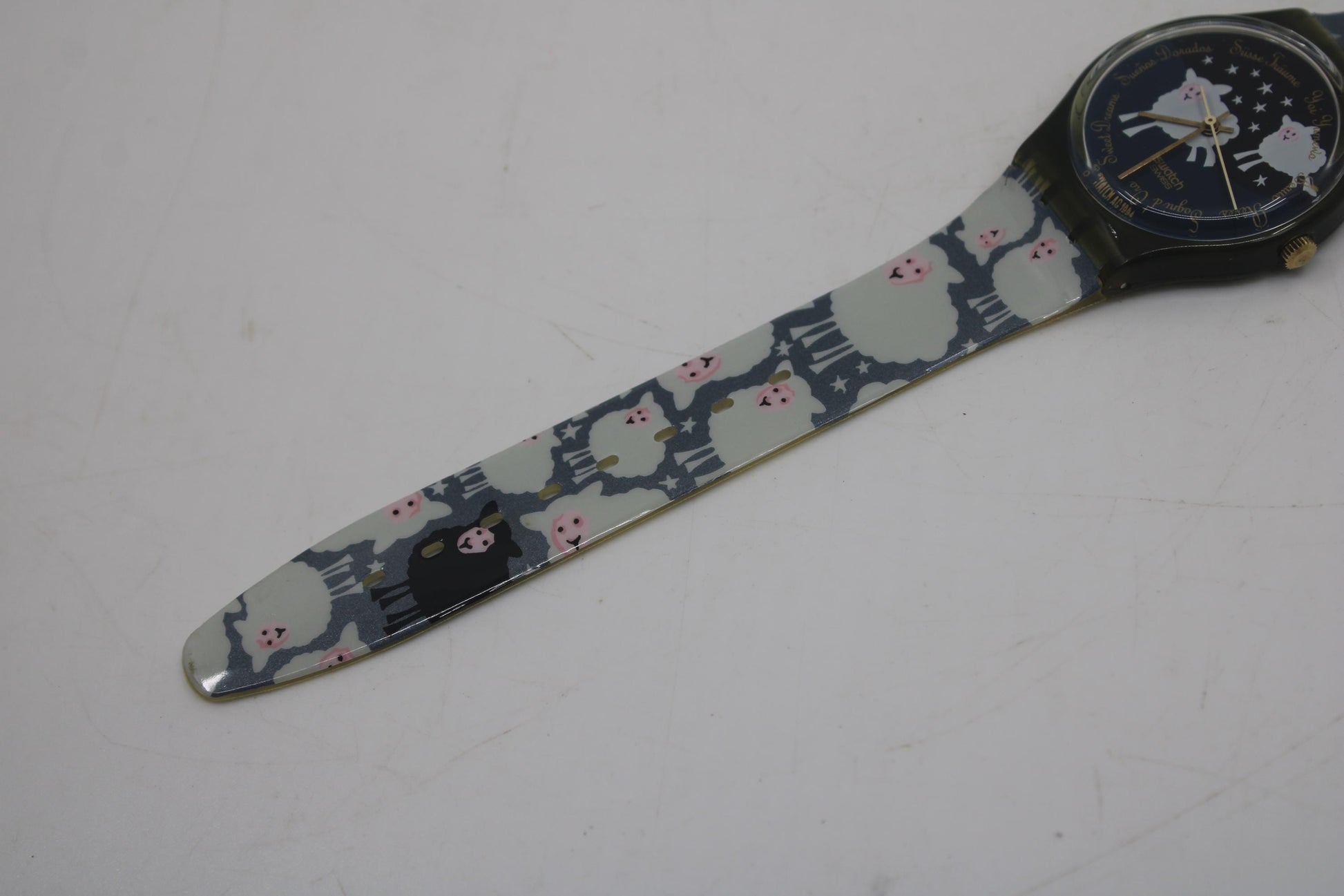 1995, Swatch, Gents, 'Black Sheep', GN150, New Old Stock and Unworn Condition, working, original strap