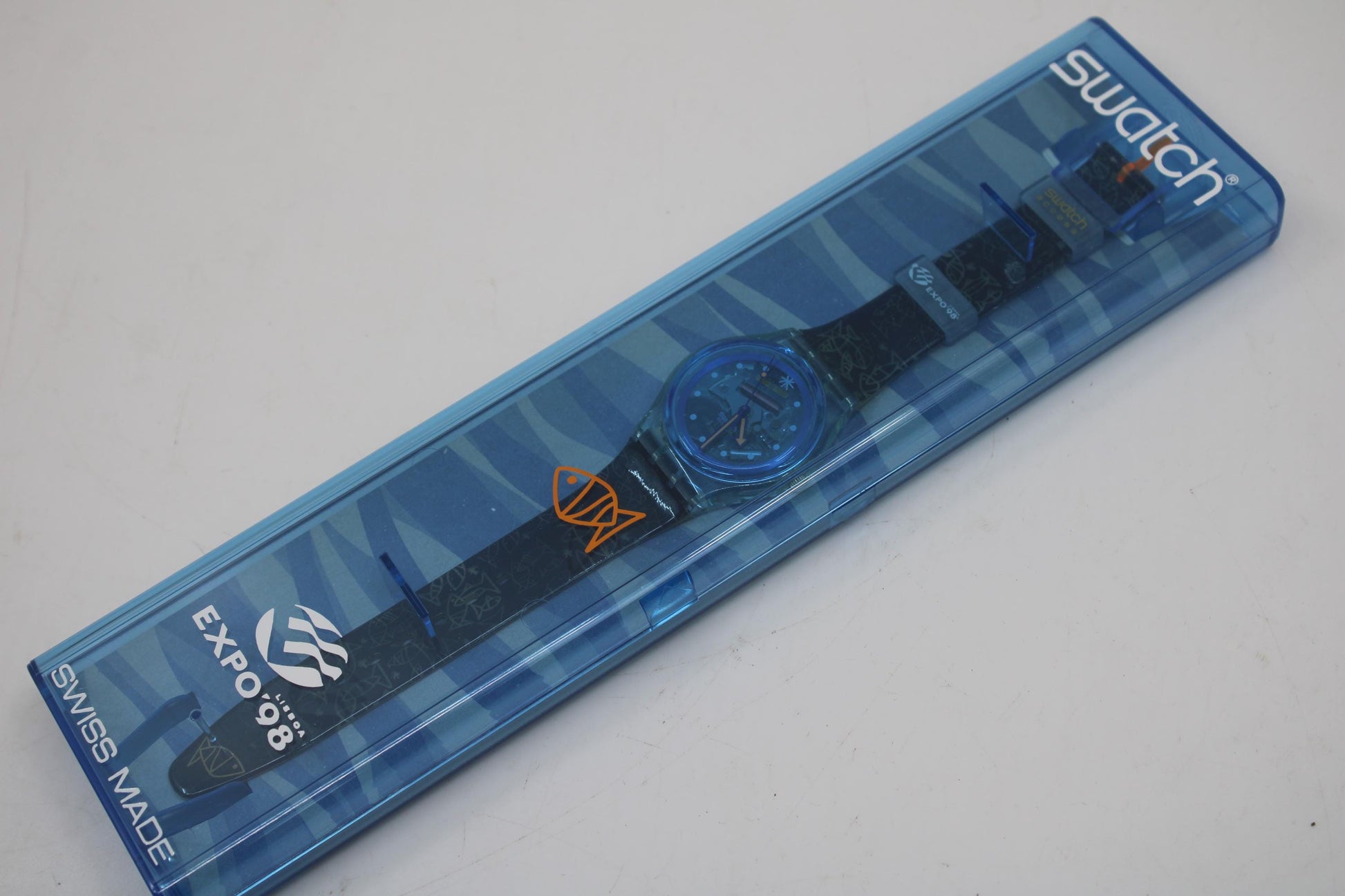 1998 Vintage Gents Access Swatch 'Adamastor' SKL100, Expo 98 Special, unworn, working