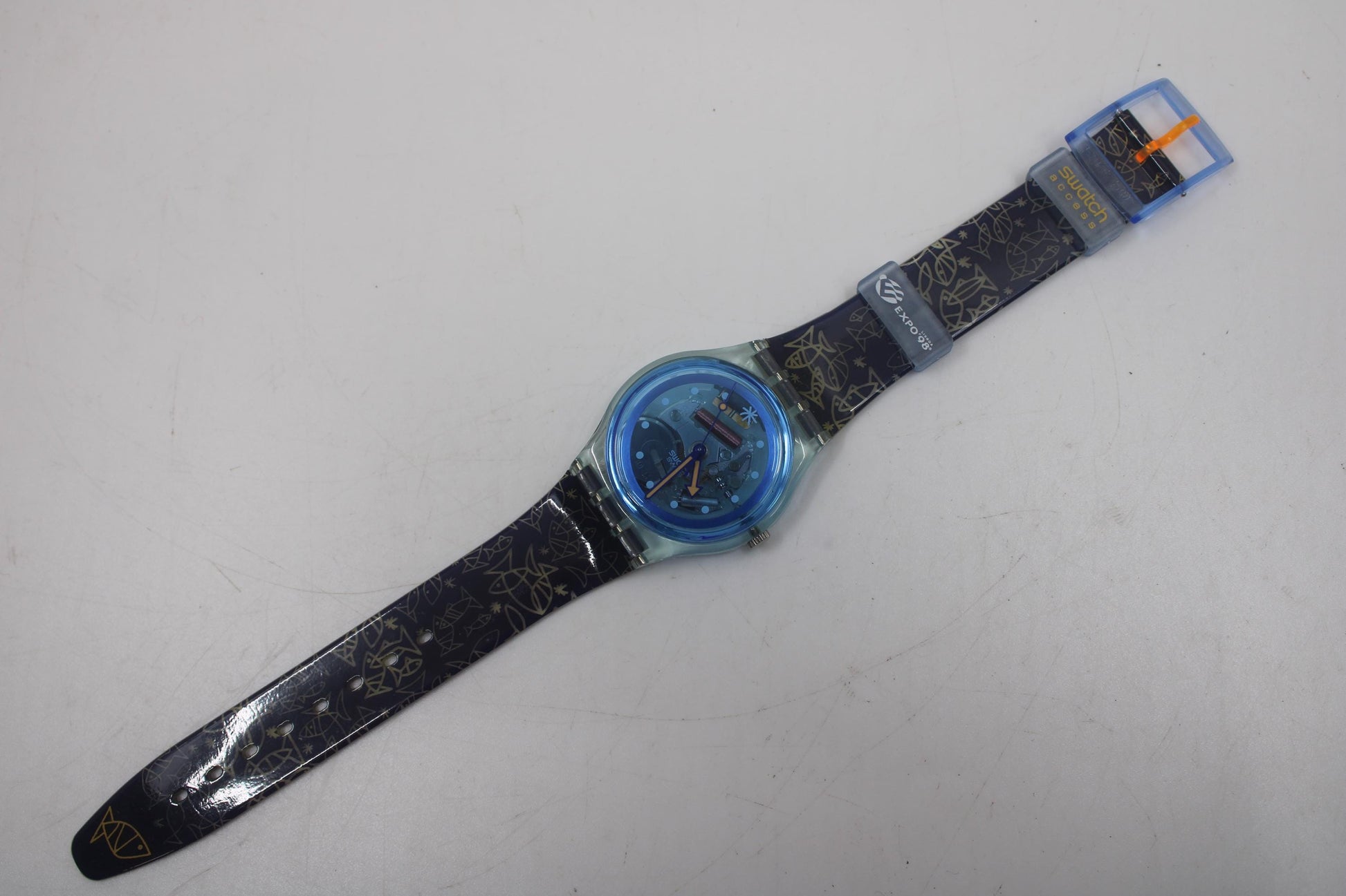 1998 Vintage Gents Access Swatch 'Adamastor' SKL100, Expo 98 Special, unworn, working