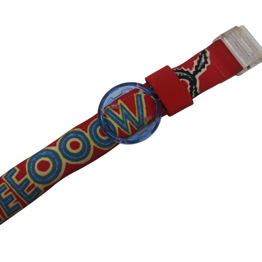 1992 UNWORN Vintage Shop dummy Pop Swatch Strap + Ring, 'Meeeoow', PWK156, PopSwatch, very rare