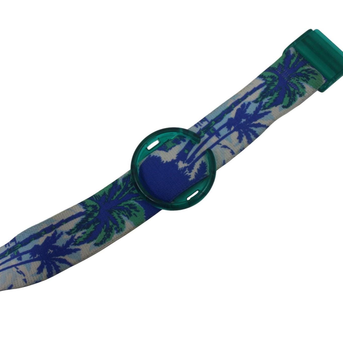 1992 Vintage Pop Swatch Strap, 'Coconut', PWK158, PopSwatch, used strap, good condition