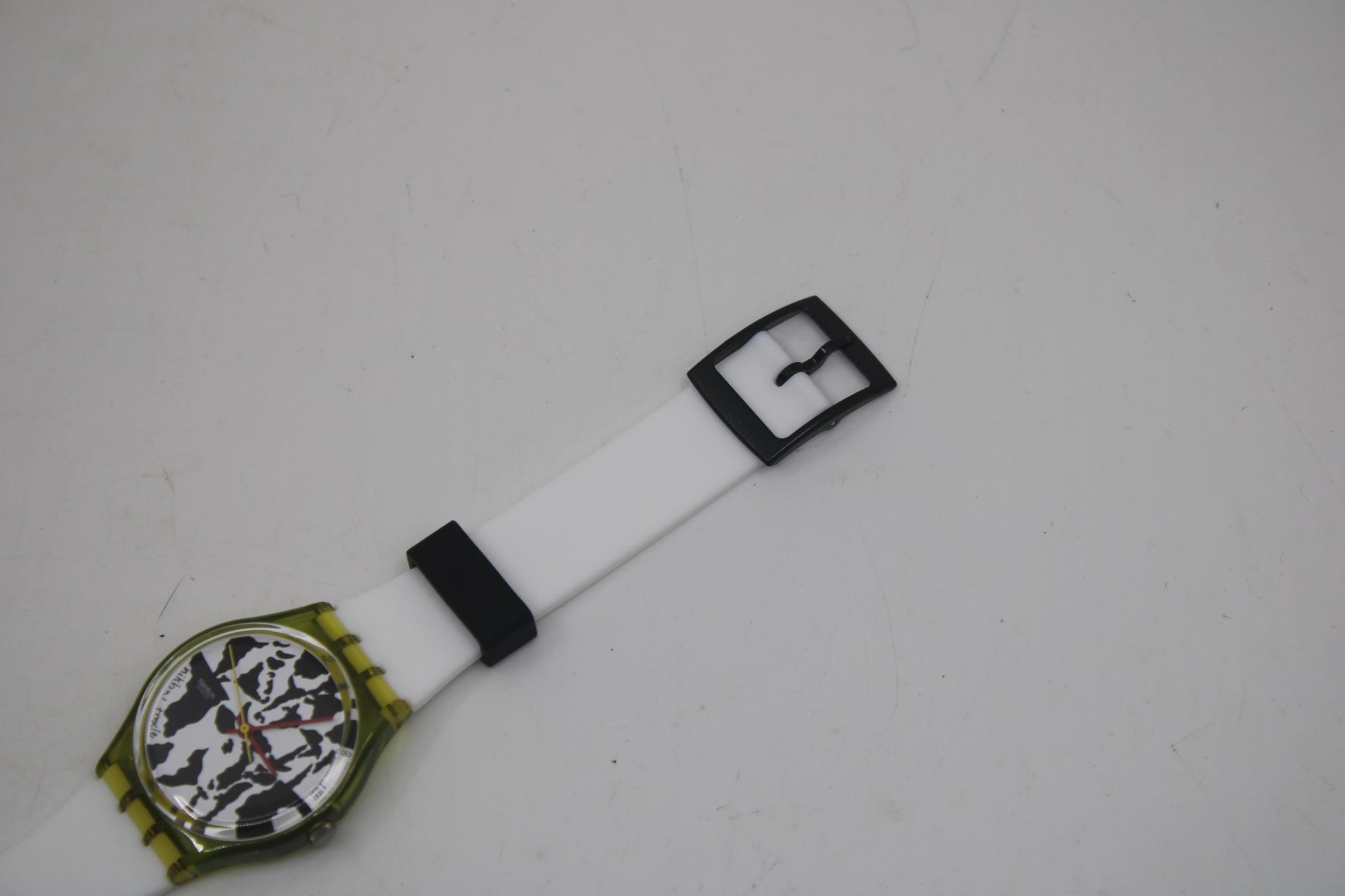 1991 Vintage Gents Swatch 'Flaeck' GZ117, in UNUSED, New Old Stock, great condition, working