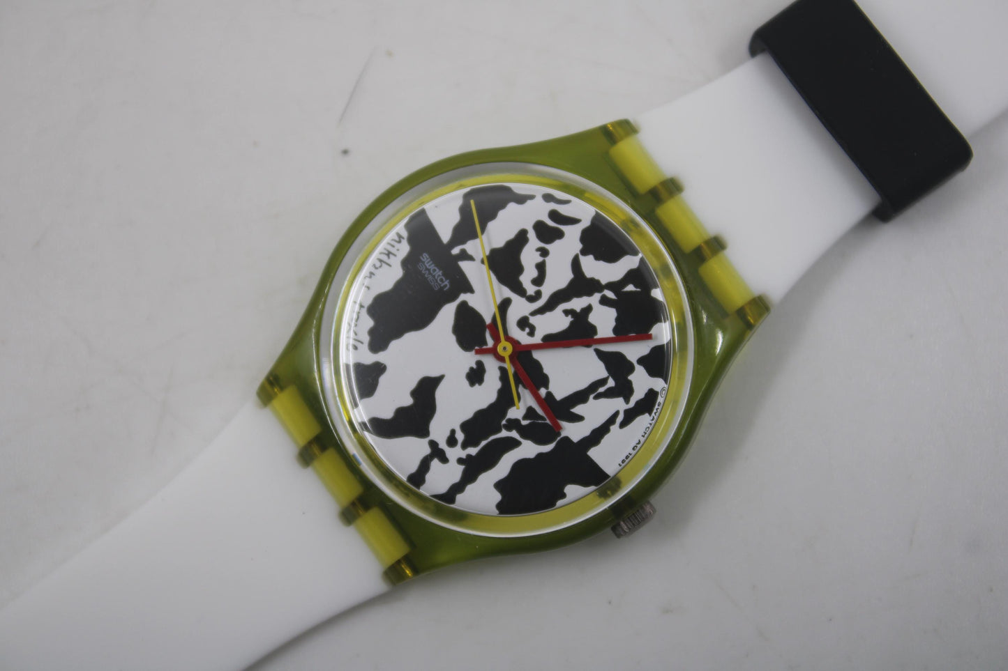 1991 Vintage Gents Swatch 'Flaeck' GZ117, in UNUSED, New Old Stock, great condition, working