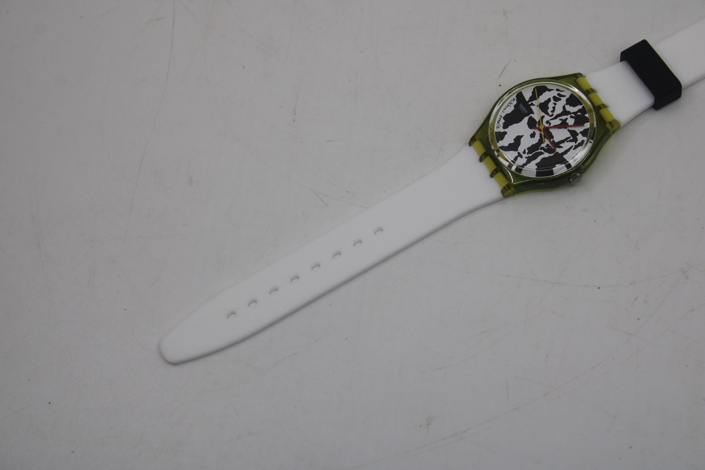 1991 Vintage Gents Swatch 'Flaeck' GZ117, in UNUSED, New Old Stock, great condition, working