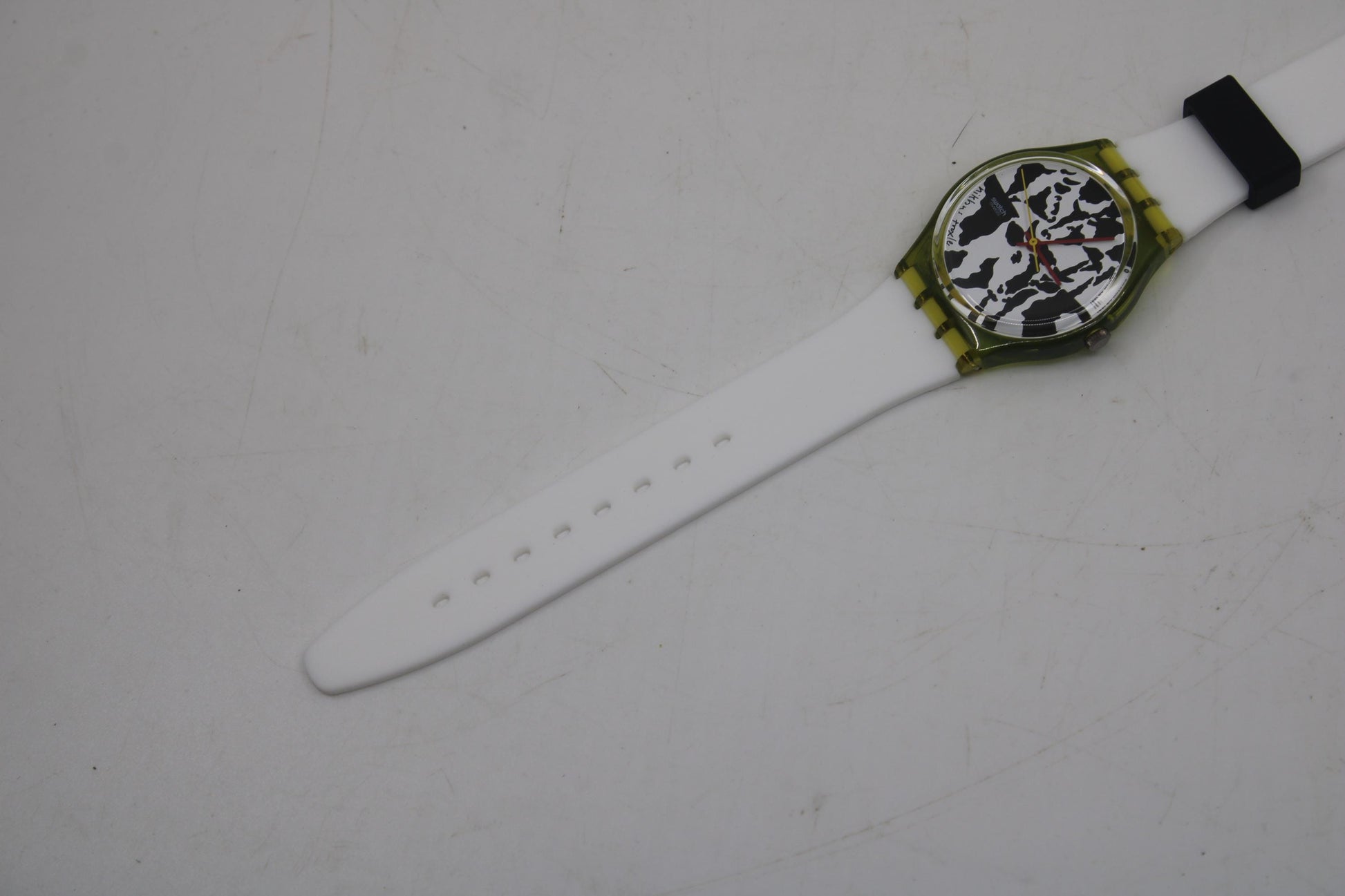 1991 Vintage Gents Swatch 'Flaeck' GZ117, in UNUSED, New Old Stock, great condition, working