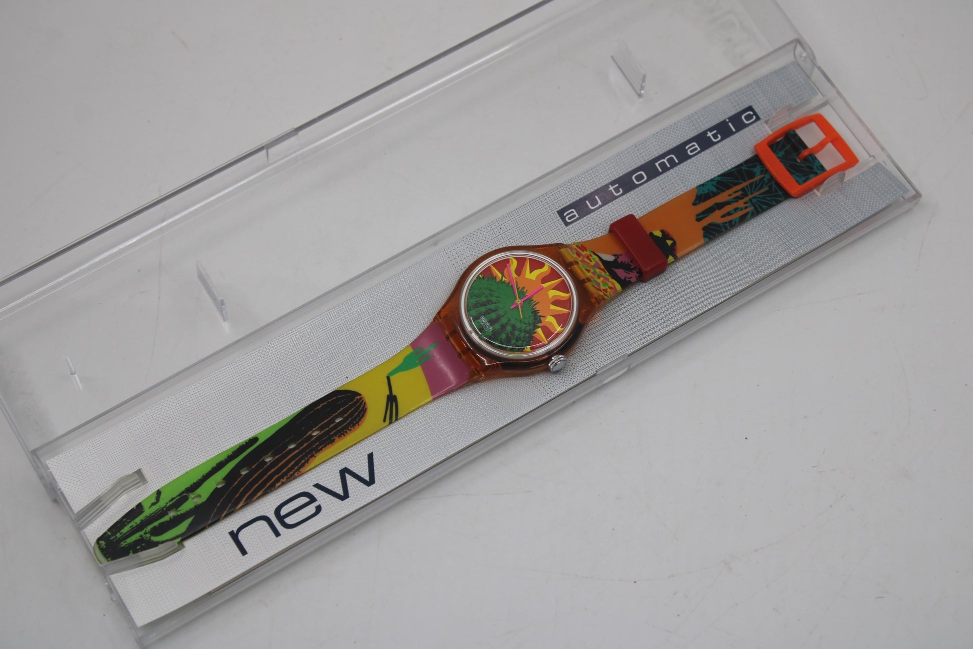 Tequila Automatic Swatch, 1994, GO102, NEW strap and NEW case, 100% working