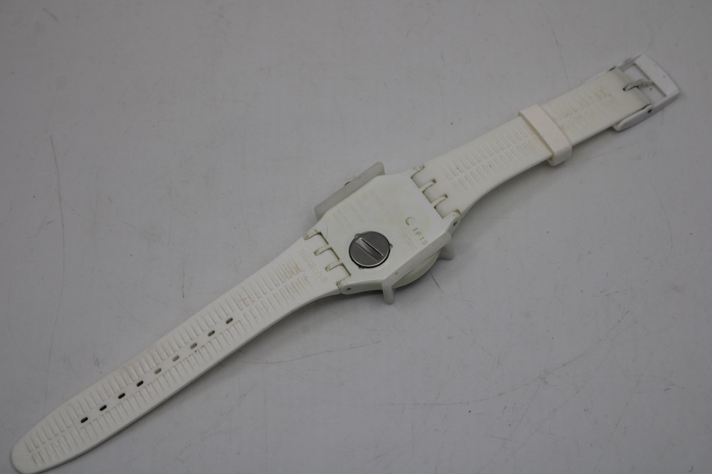 Swatch Watch 41mm New Gent 'White Lacquered' SUOW100, Original strap, Working 100% Nice, Used Condition, Guard is included