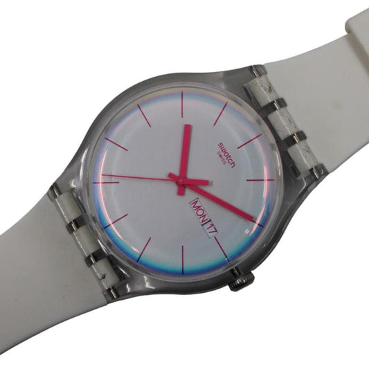 Vintage New Gents Swatch 'Polawhite' SO29K704, in Near Mint Condition, working fine with the original strap