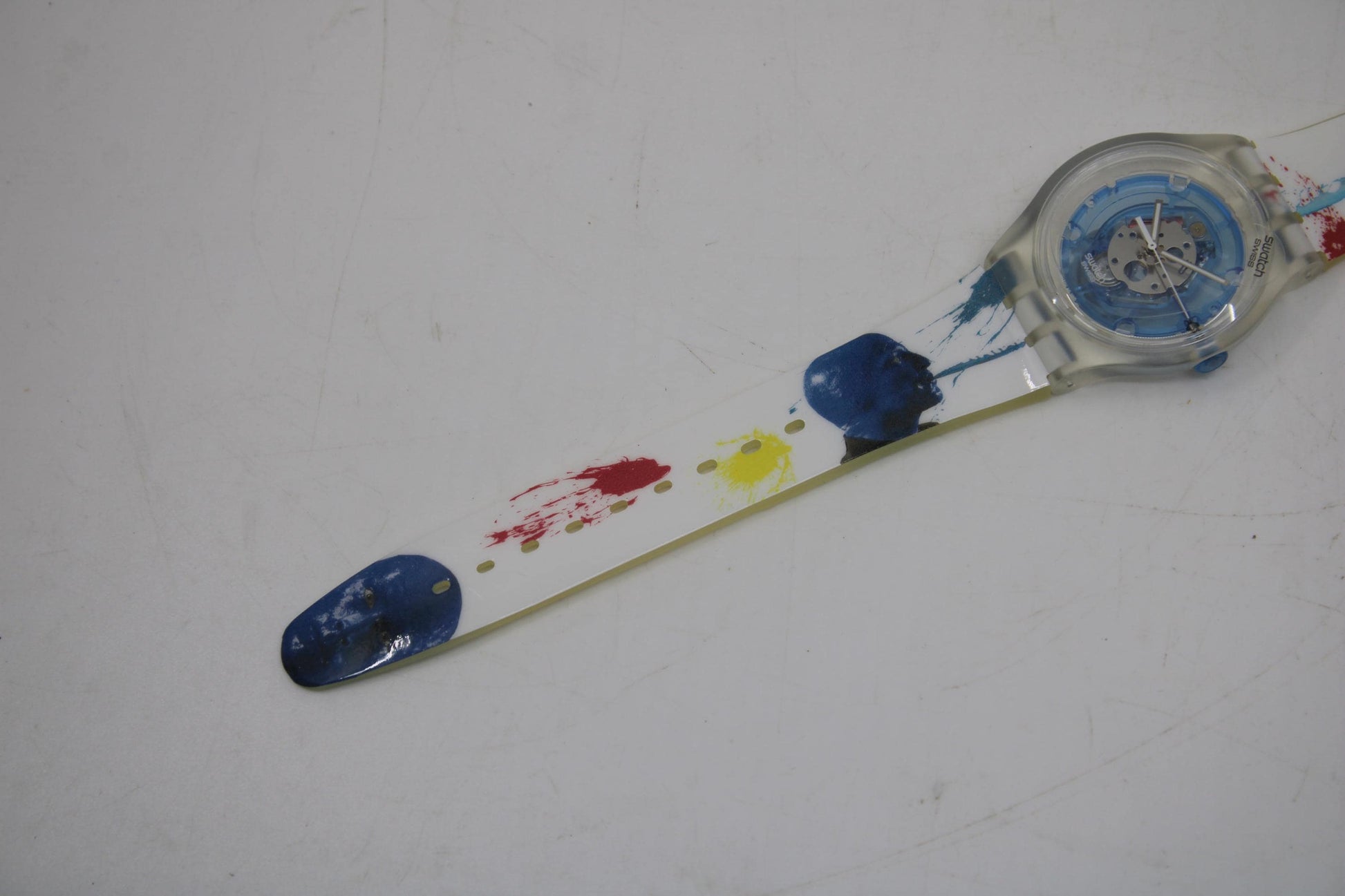 Vintage Swatch Jelly 'Swatch Blue' SUJK104C, mint, unworn condition, working fine, NO box