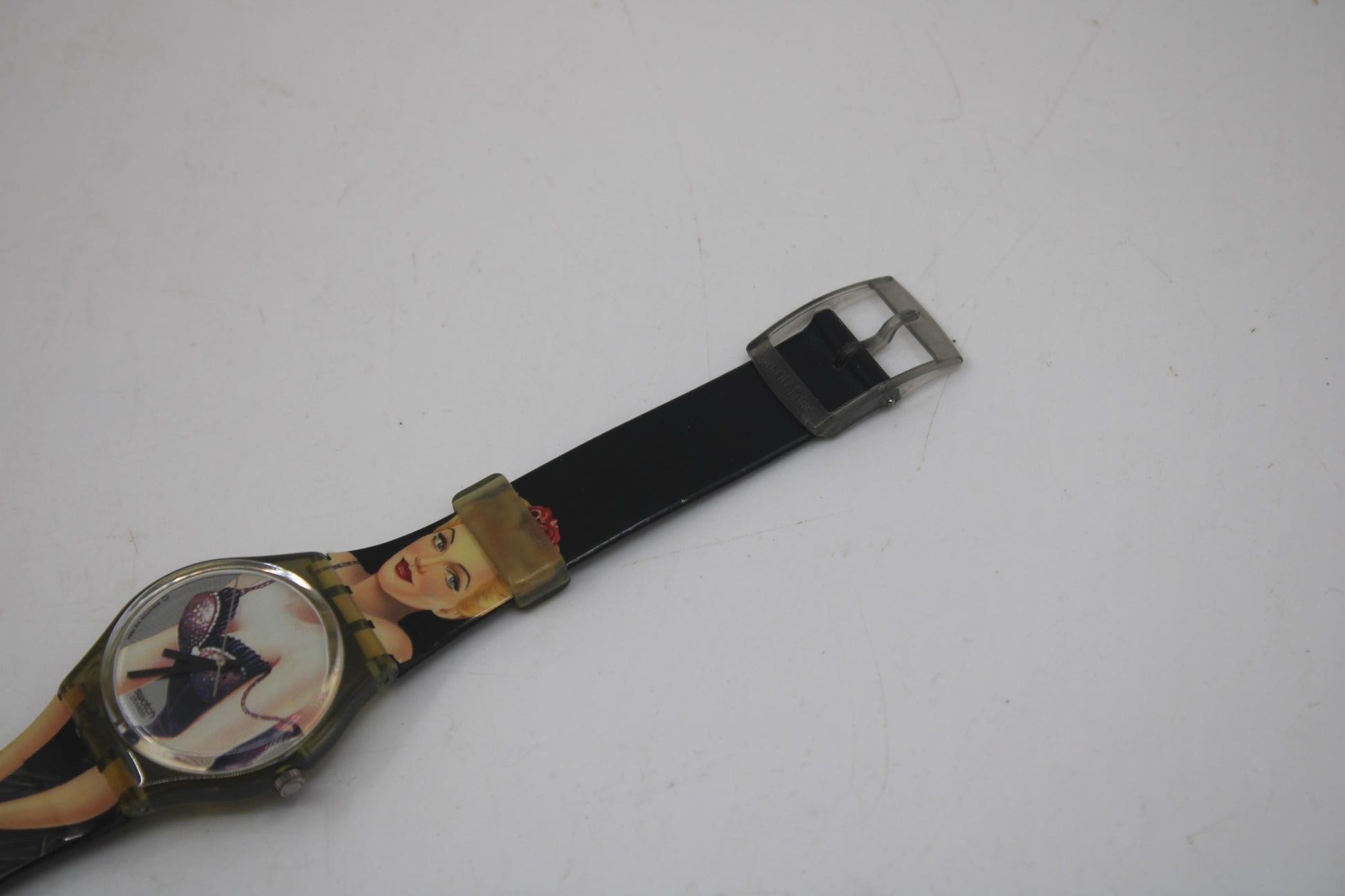 1995 'Lolita', GM128, 34mm Swatch, working, nice early 90s used vintage Swatch watch, very collectable