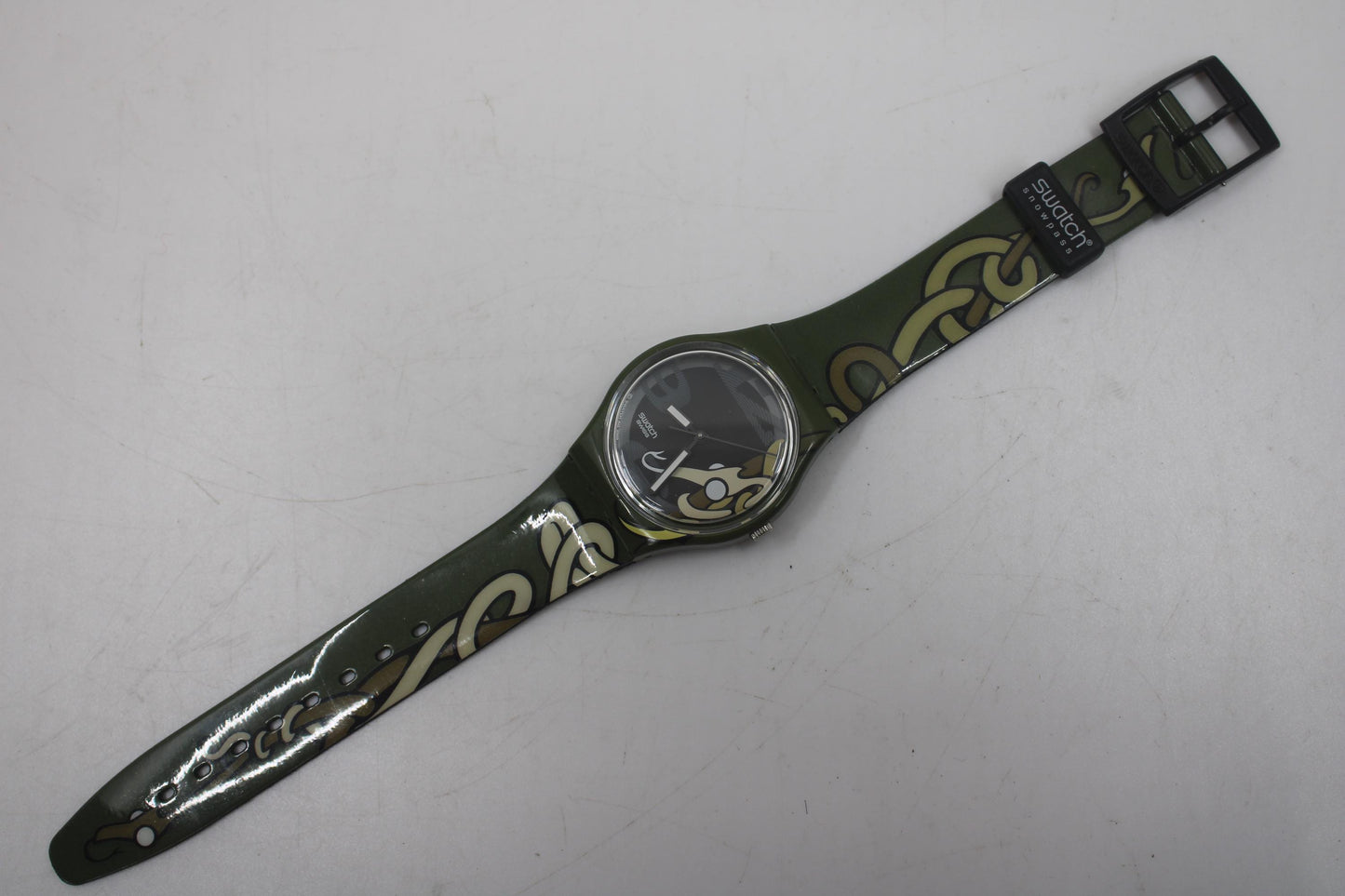 Vintage Gents Swatch, 'Serpent Soup', SKG101, NO box, MINT Condition, working, Original Strap