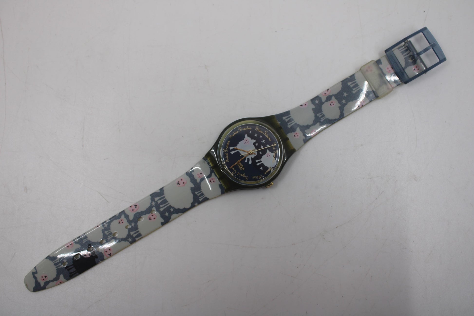 1995, Swatch, Gents, 'Black Sheep', GN150, New Old Stock and Unworn Condition, working, original strap
