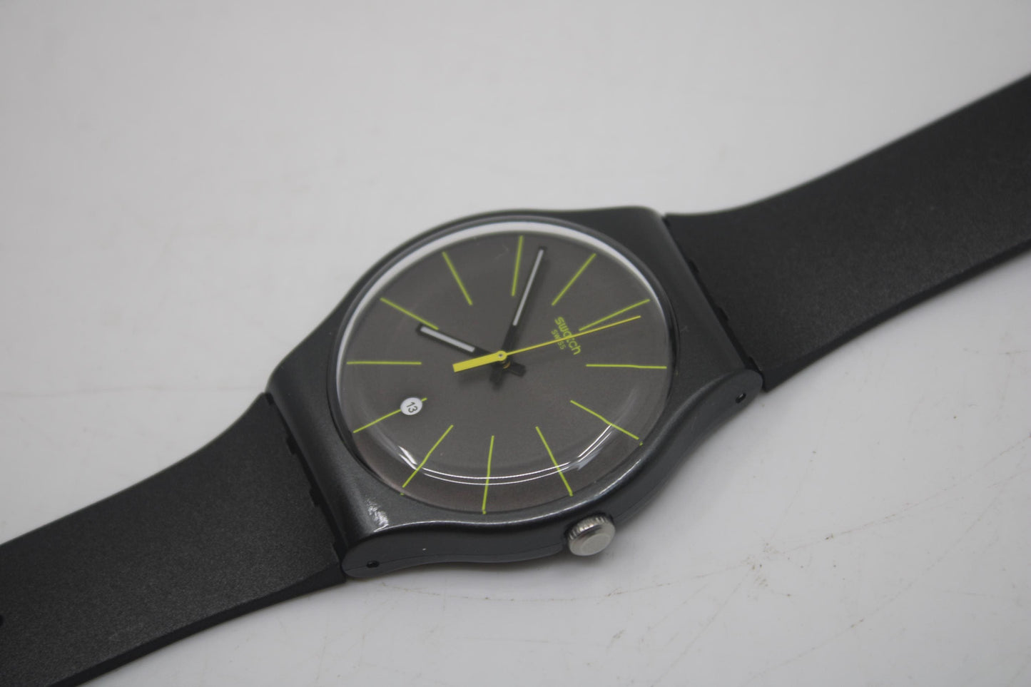 Swatch Watch New Gent 'Charcolazing' SUOB404, Working fine New Old Stock, Never Worn