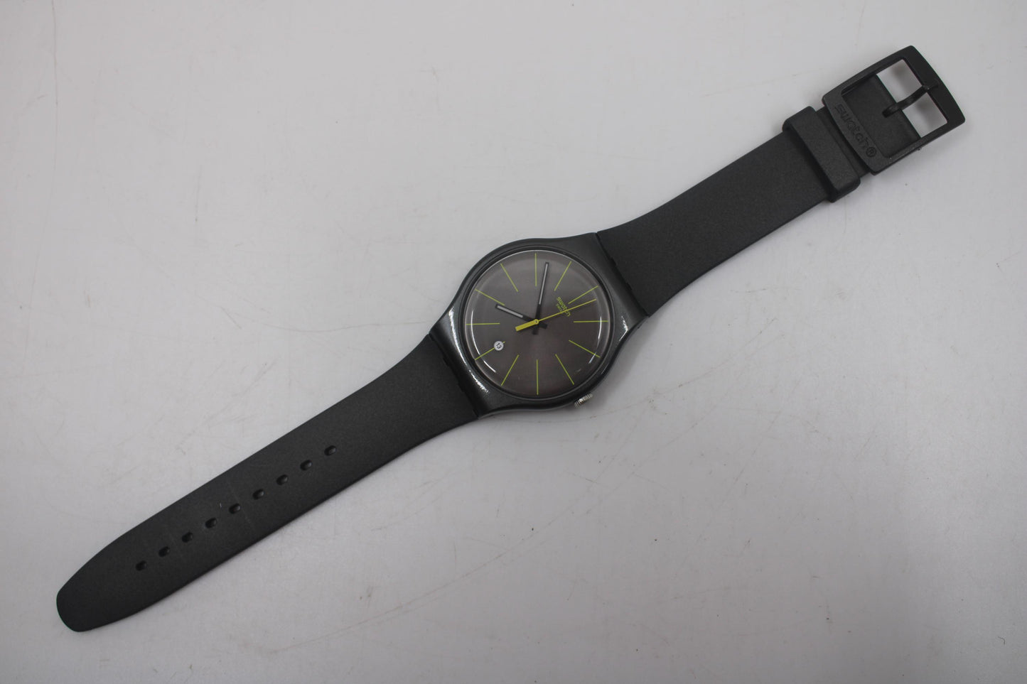 Swatch Watch New Gent 'Charcolazing' SUOB404, Working fine New Old Stock, Never Worn