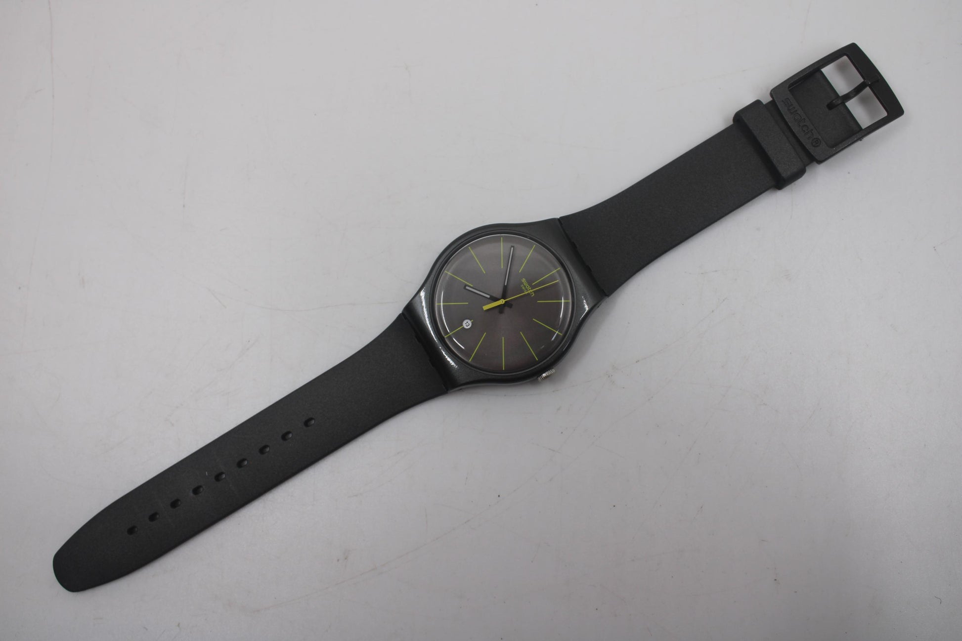 Swatch Watch New Gent 'Charcolazing' SUOB404, Working fine New Old Stock, Never Worn