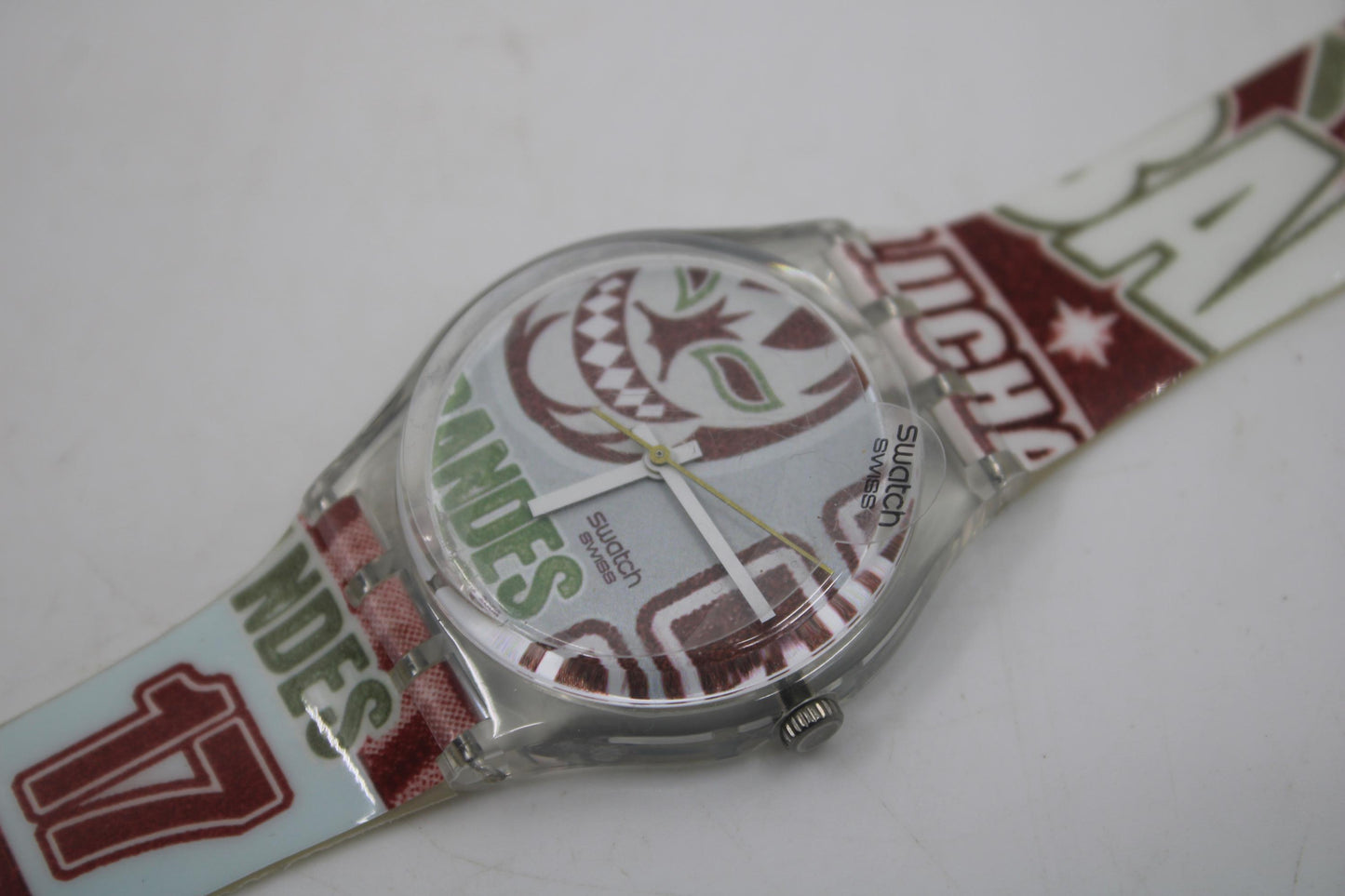 Vintage Gents Swatch 'Behind Me' GE227, NEW OLD STOCK, Never Worn, working with original strap