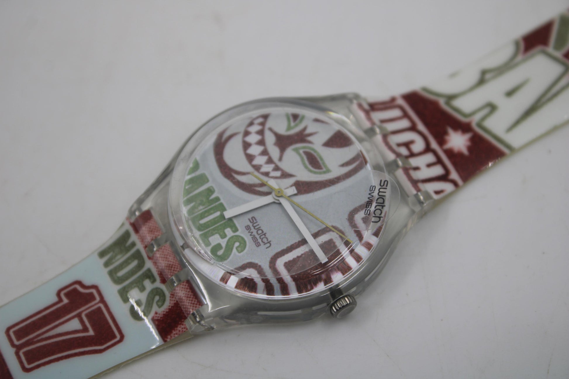 Vintage Gents Swatch 'Behind Me' GE227, NEW OLD STOCK, Never Worn, working with original strap
